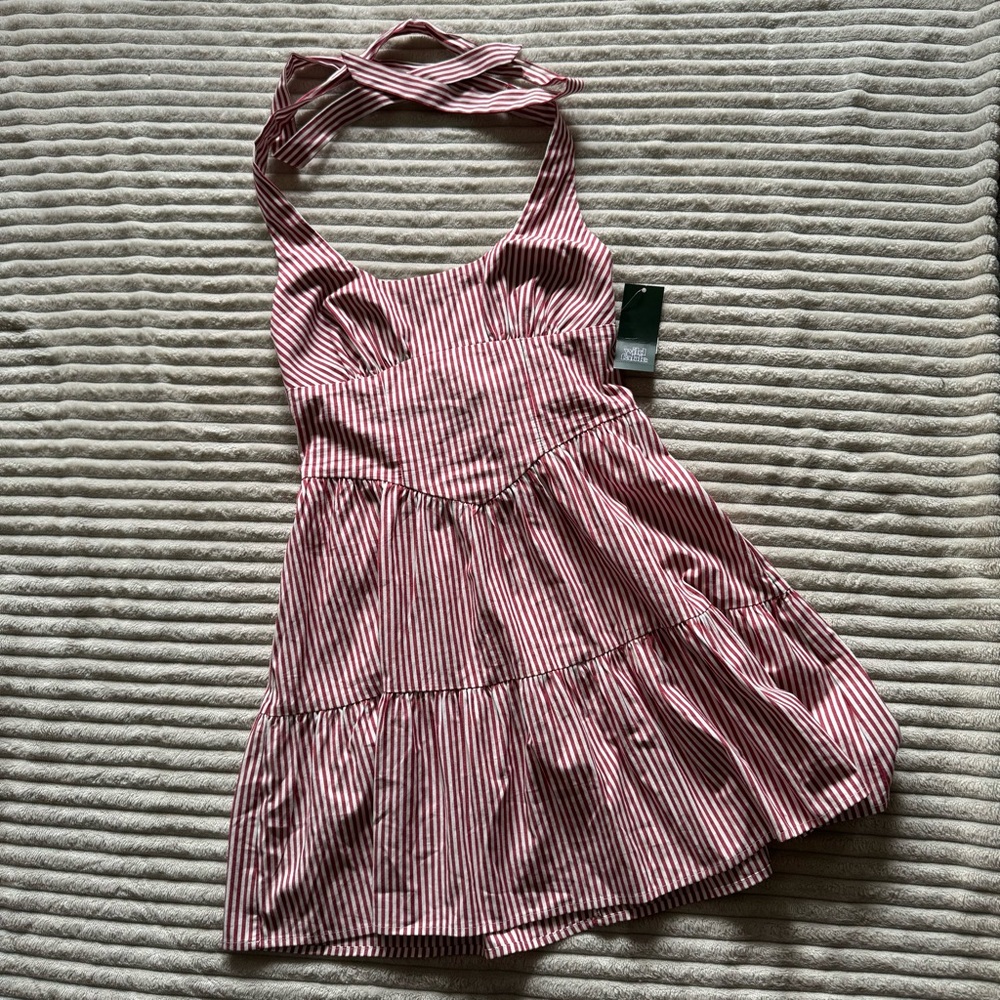 SOLD New with tags Wild Fable Light Red and White Striped Dress